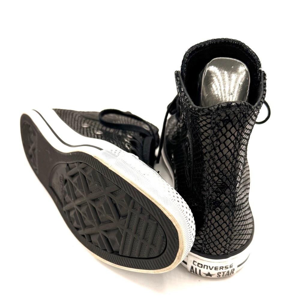 Converse Black Textured High-Tops - Picture 6 of 6